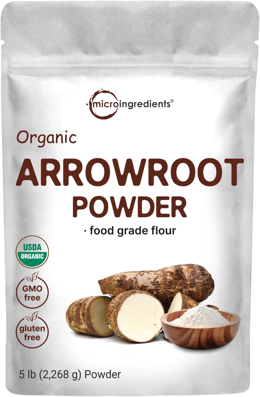 Organic Arrowroot Powder (Flour), 5lb (80oz)