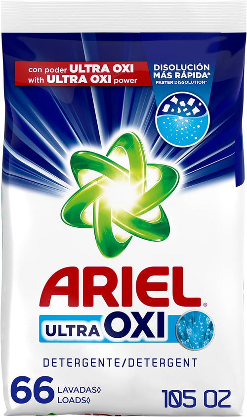 Ariel Ultra Oxi Powder Laundry Detergent, 105 oz, 66 Loads